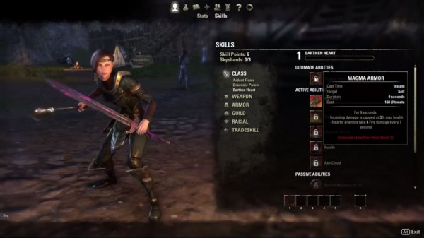 Ein Skill Beispiel aus dem Video von Zenimax 